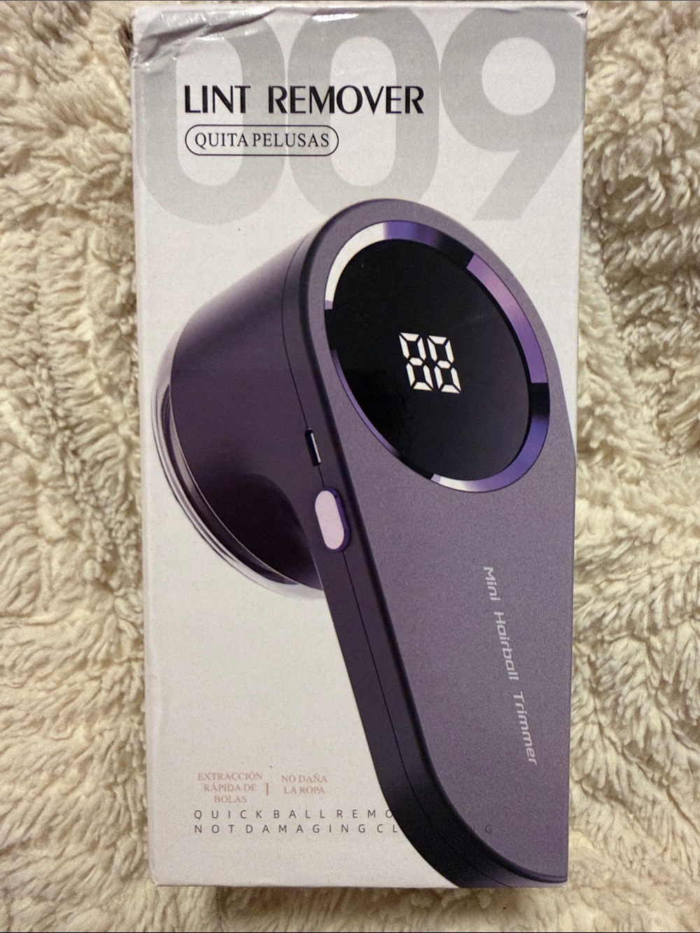 Electric Lint Remover, Digital Display USB Rechargeable- NIB(Last One)
